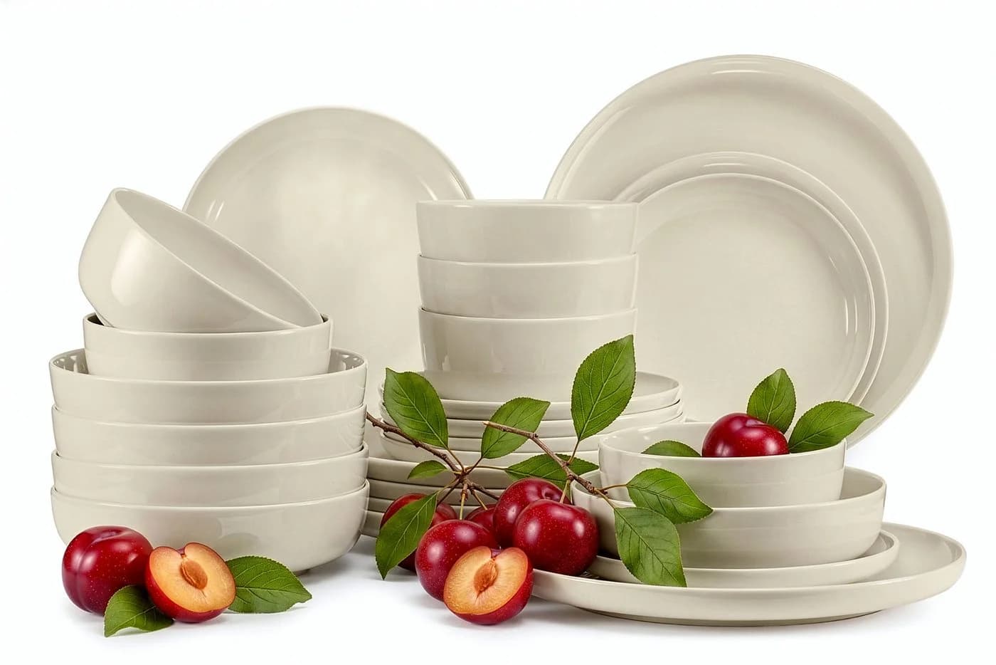KONSIMO® Kombiservice VICTO 24-tlg. Steingut Beige Glänzend