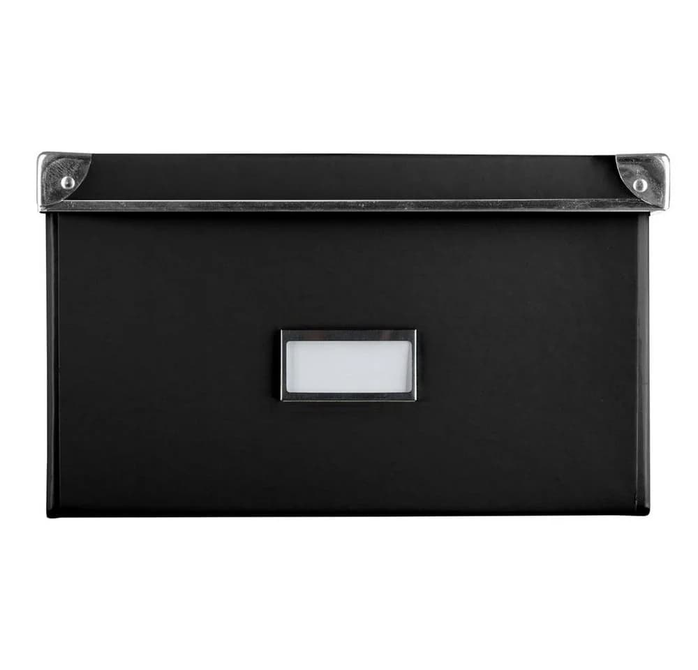 Idena Aufbewahrungsbox 10520 - Faltbare Kartonbox mit Metallverstärkung