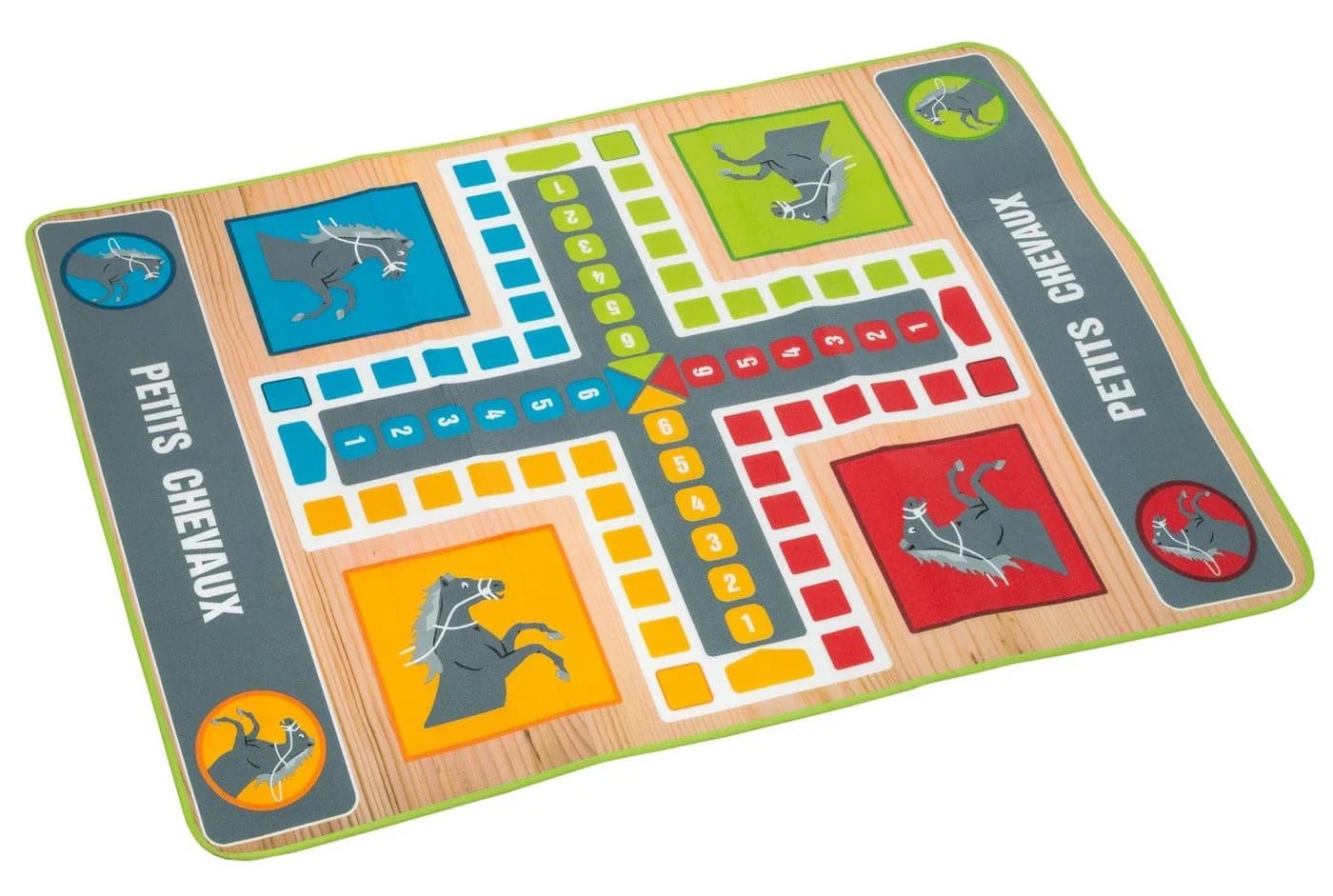 Idena Spiel 40126 Ludo Spielteppich 130x93cm