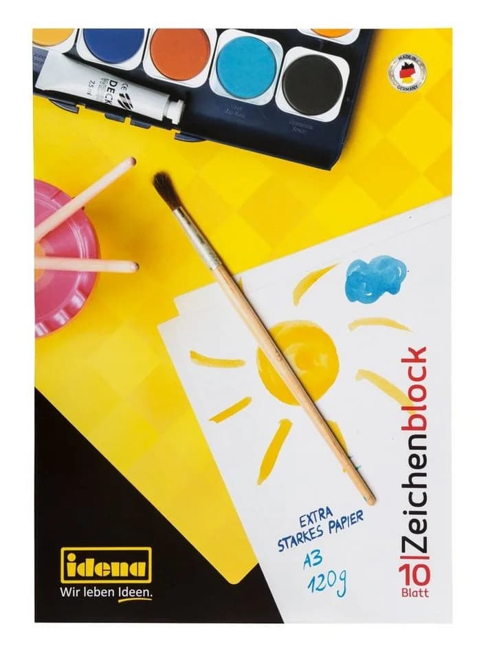 Idena Zeichenblock A3 10 Blatt 120g FSC-Mix