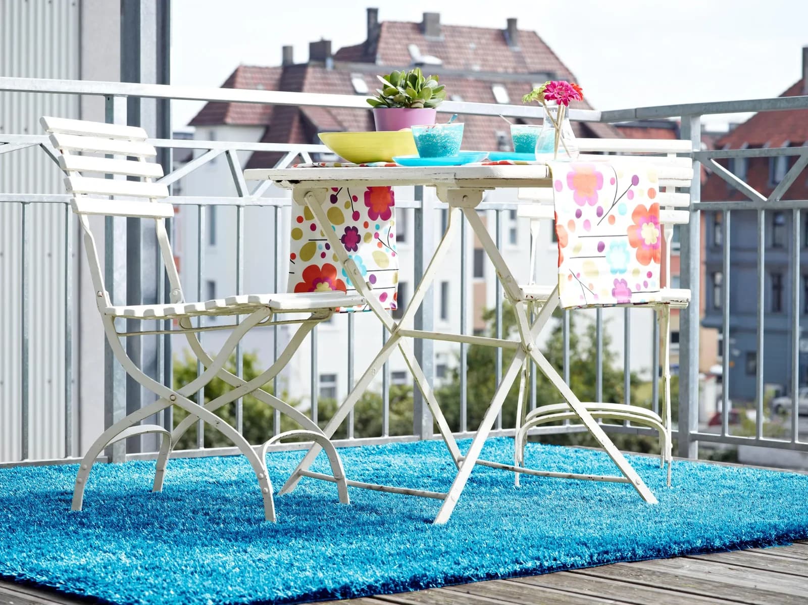 ANDIAMO Kunstrasen Trendy Blau 100x200 cm Outdoor