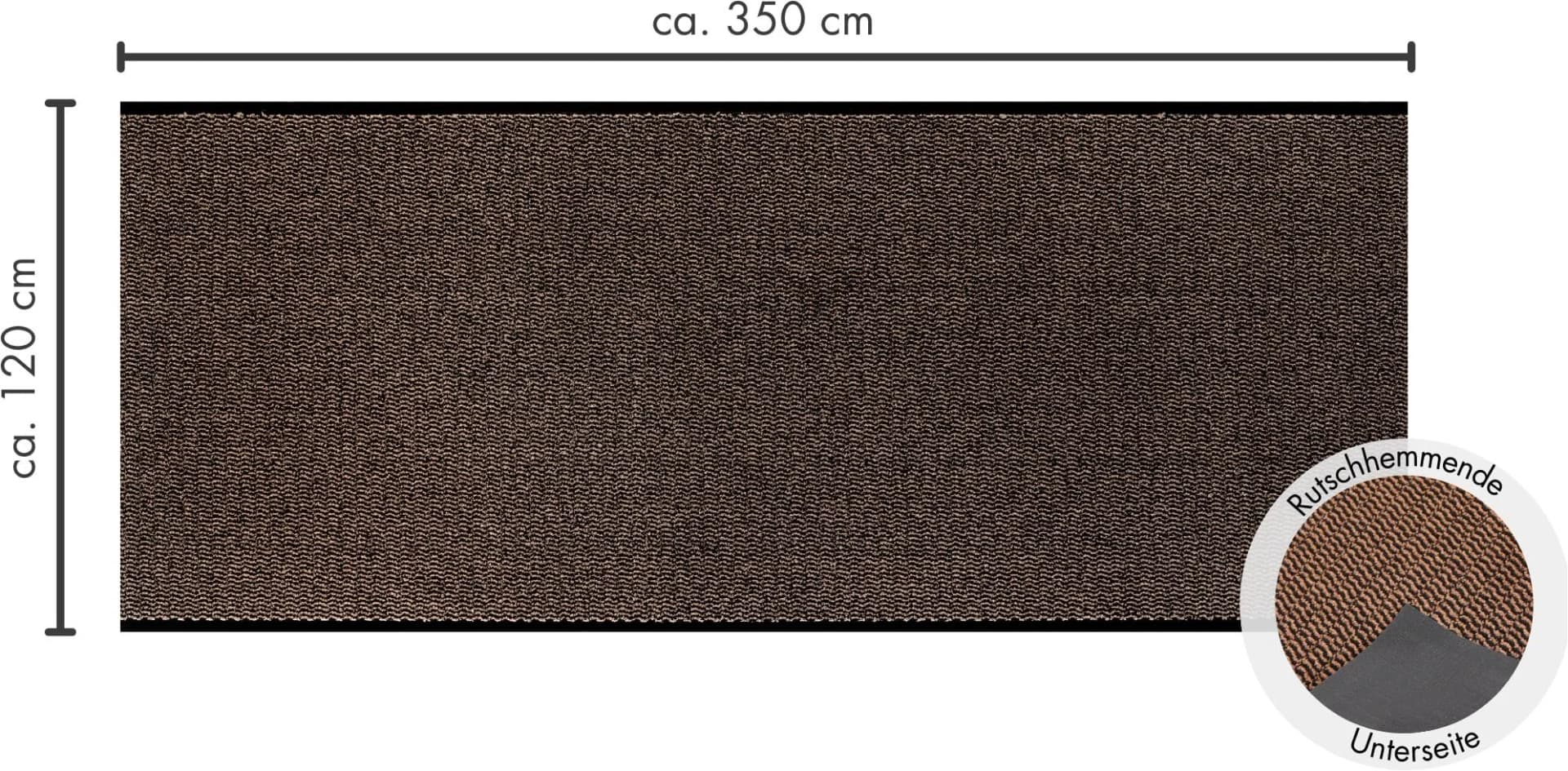 ANDIAMO Fußmatte Easy Braun Rutschhemmend Outdoor