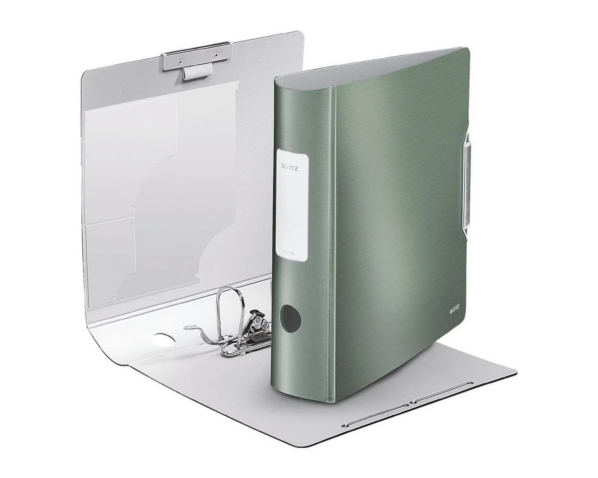 LEITZ Aktenordner 180° Active Style 1108 DIN A4 Grün Alu-Optik