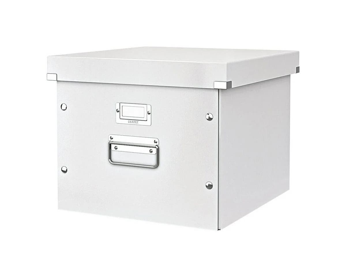 LEITZ Aufbewahrungsbox Click & Store A4 Weiß mit Deckel