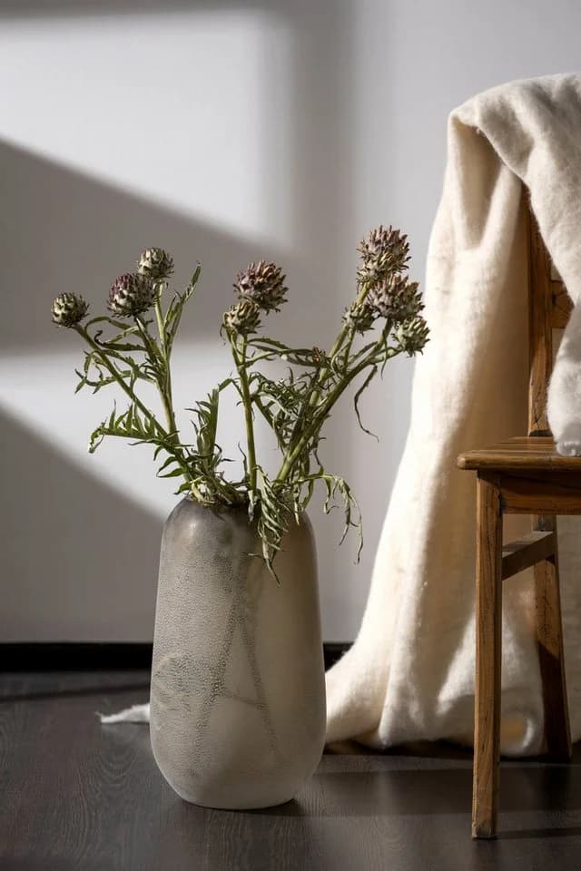 LEONARDO Dekovase TROGOLO Taupe Glas