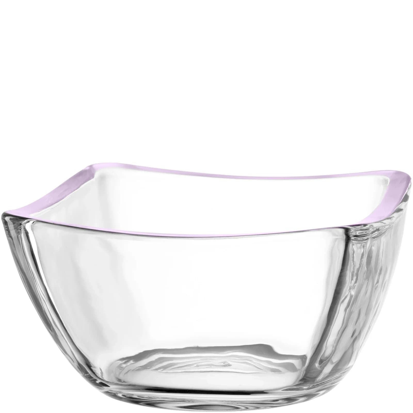 Schale PIAZZA Lila Kalk-Soda-Glas Handarbeit