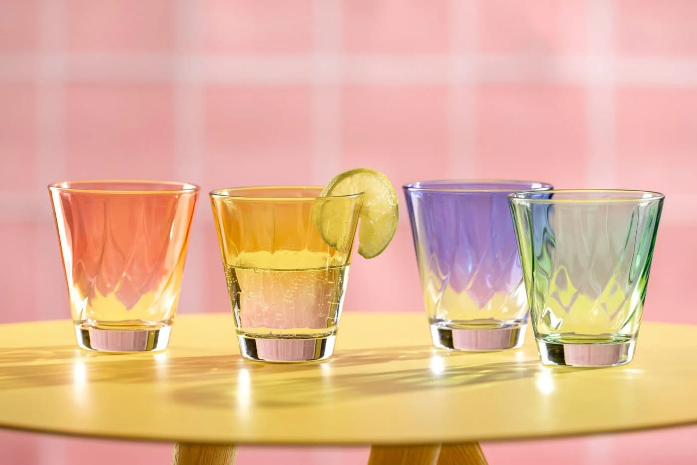 Leonardo TWIST Gläser-Set 4-tlg. Bunt Glas