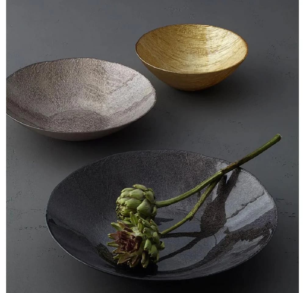 LEONARDO Servierschale COMO Ferro Oval Braun Glas