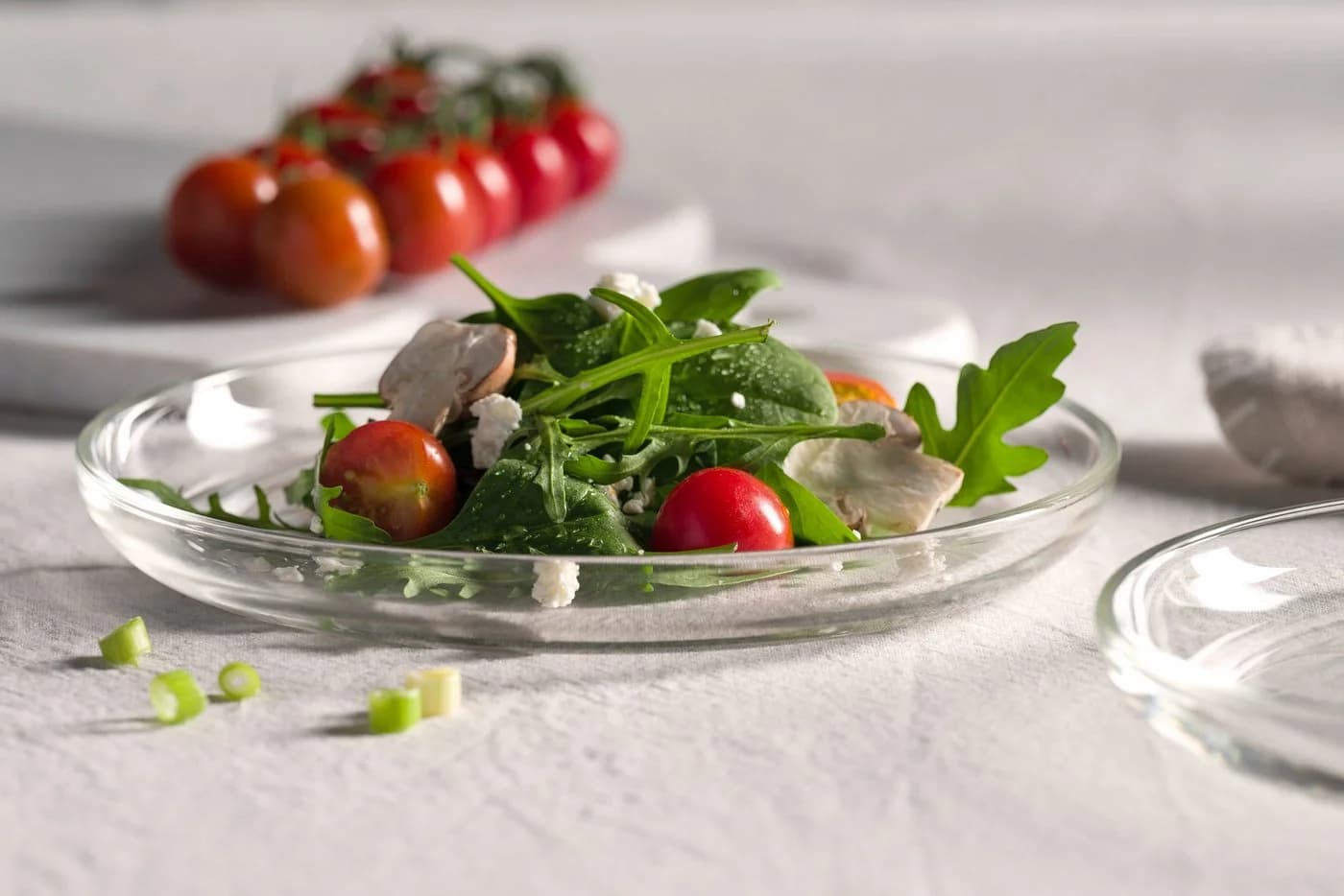 Leonardo Speiseteller CUCINA 18 cm 4er-Set Glas Transparent