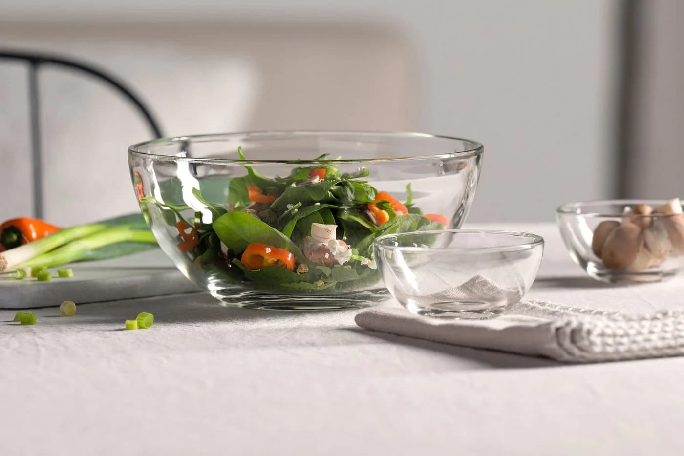 LEONARDO Schalen-Set CUCINA Glas 5-tlg. Transparent