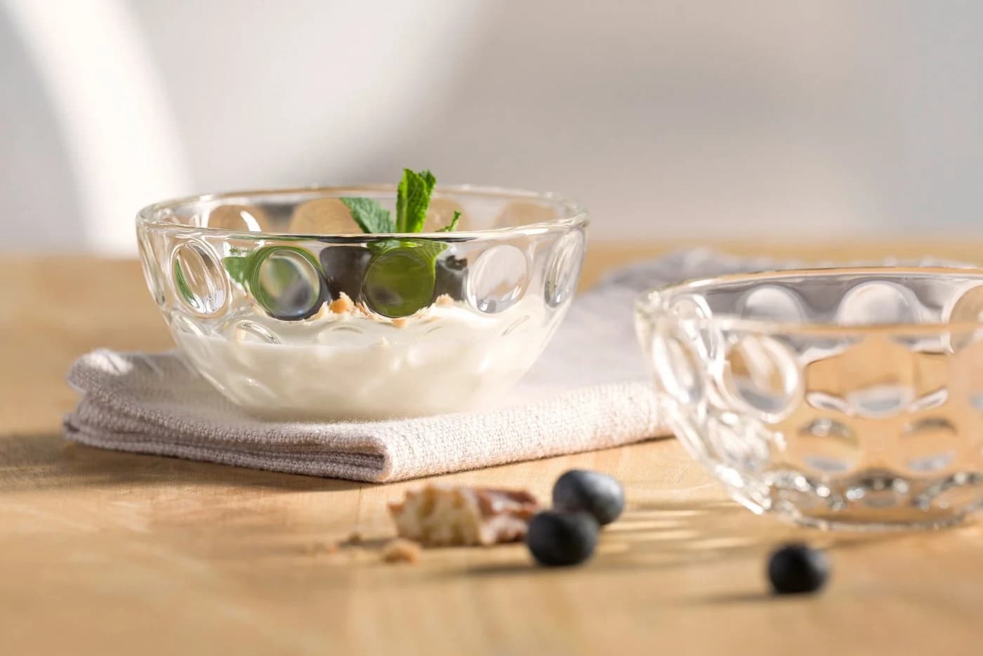 LEONARDO Schale CUCINA OPTIC 4er-Set Glas Transparent