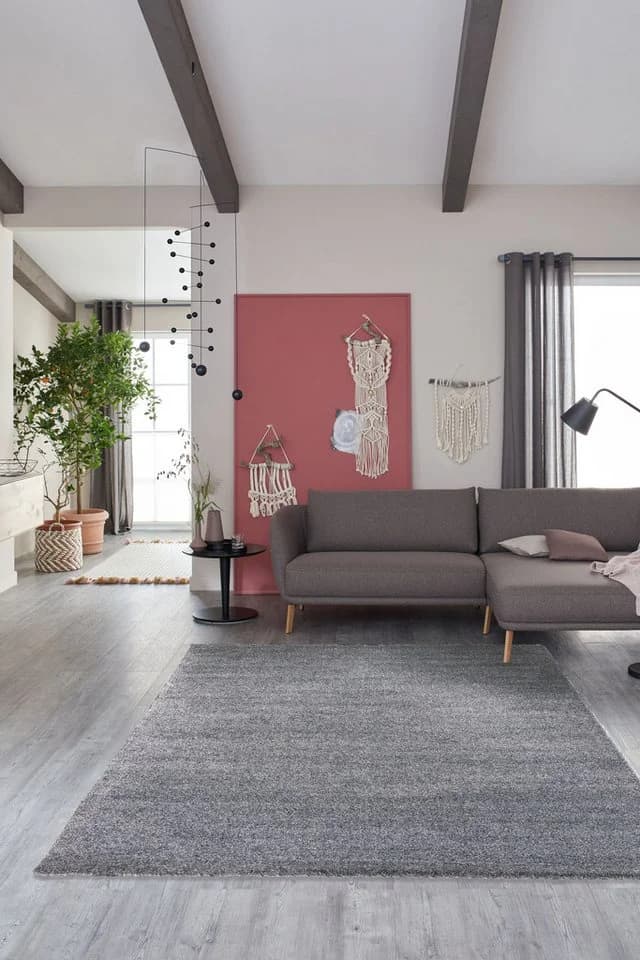 SCHÖNER WOHNEN-KOLLEKTION Teppich Pure 190 Silber Kurzflor