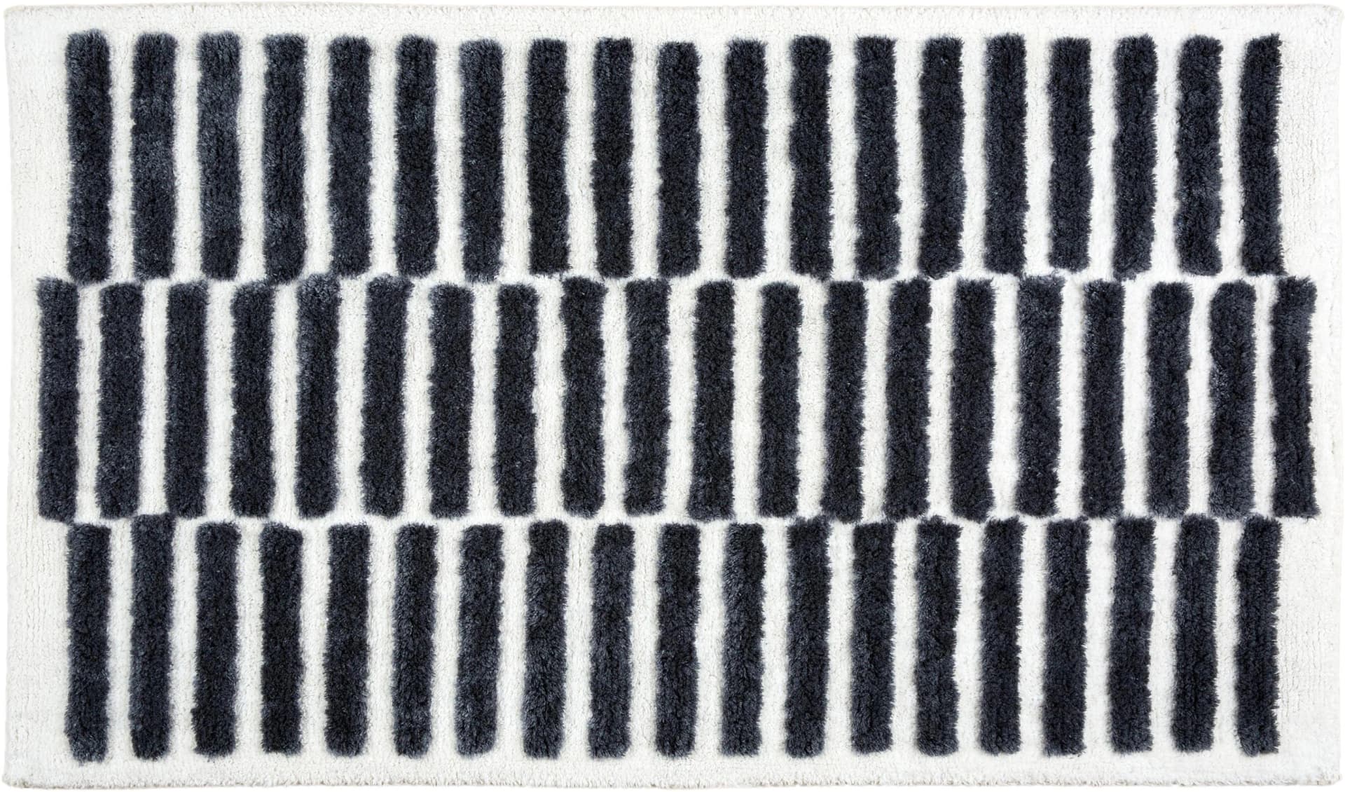 SCHÖNER WOHNEN Badematte Barbados 231 Schwarz-Weiß Kuschelweich