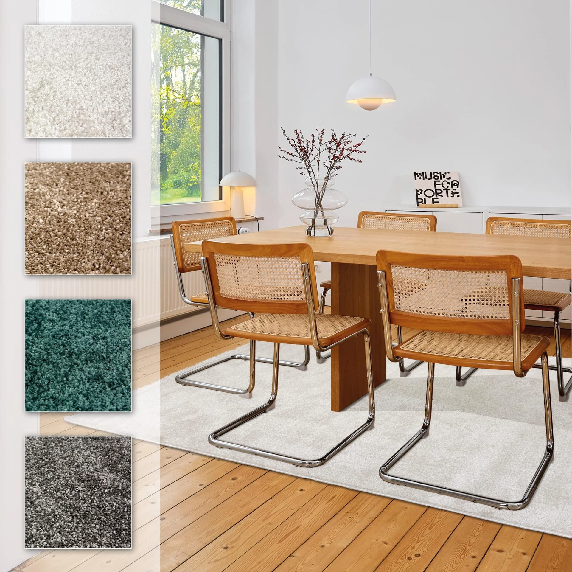 ASTRA Teppich Sam 250 Creme Kurzflor Polypropylen