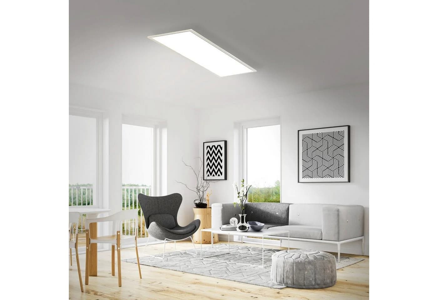 BRILONER LED Panel Deckenleuchte 38W Neutralweiß