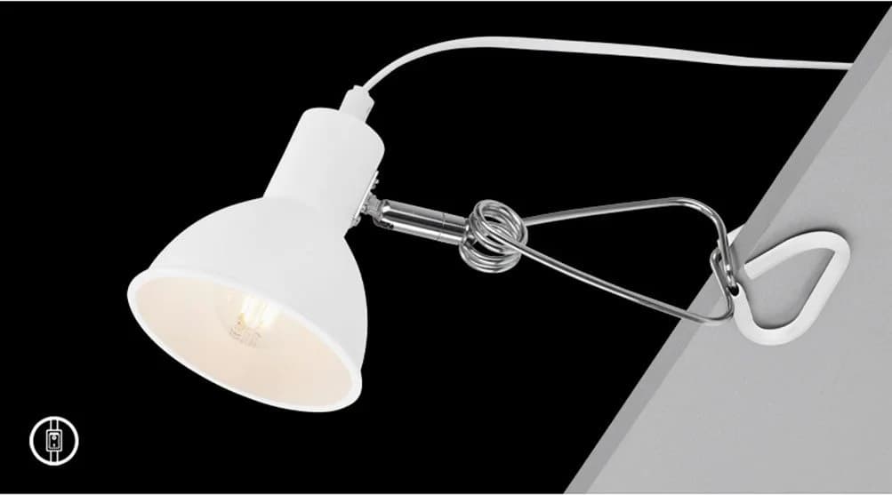 Briloner Leuchten LED Klemmleuchte FIX Weiß Chrom