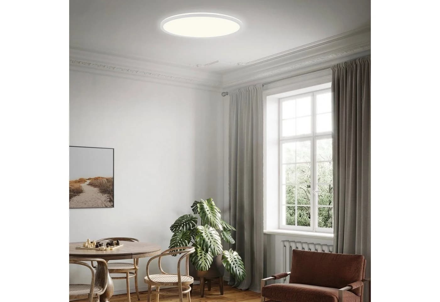 BRILONER LED Panel 7080016 SLIM Schwarz Dimmbar CCT