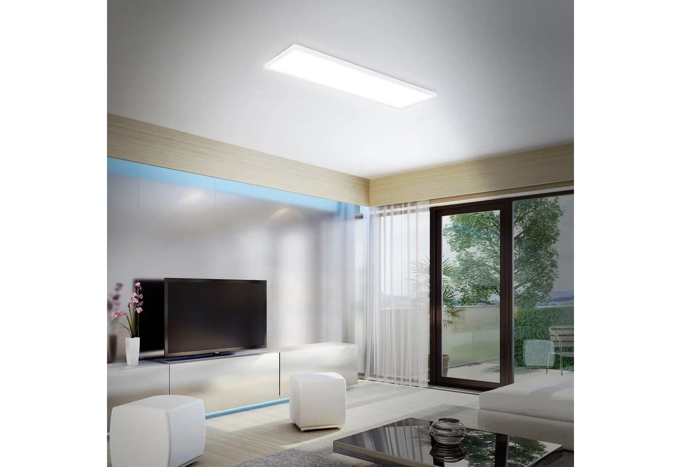 BRILONER LED Panel 7404016 SLIM Weiß RGB Dimmbar