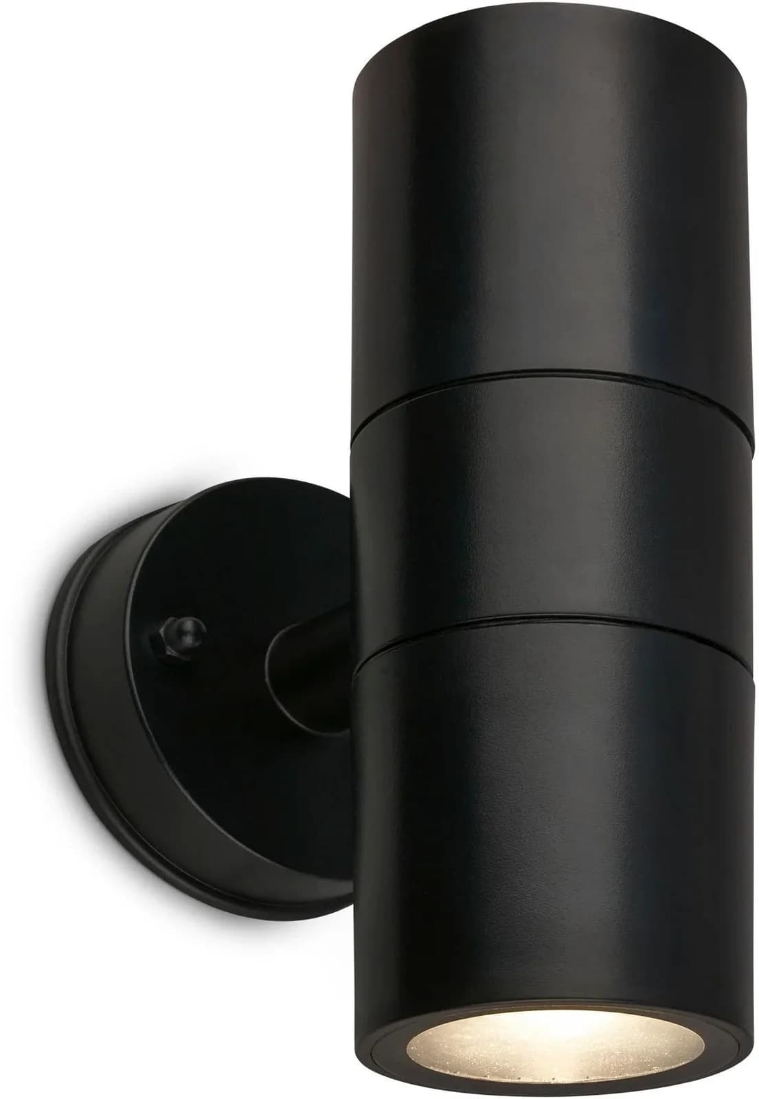 Briloner Leuchten Außen-Wandleuchte Schwarz Kunststoff Up/Down 2x GU10