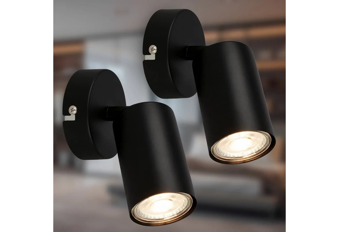 Briloner Leuchten LED Wandstrahler TIB 2386025 Schwarz