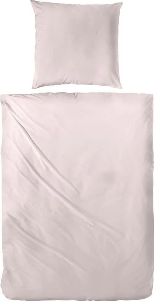 PRIMERA Luxus-Satin Bettwäsche Set Puder 100% Baumwolle