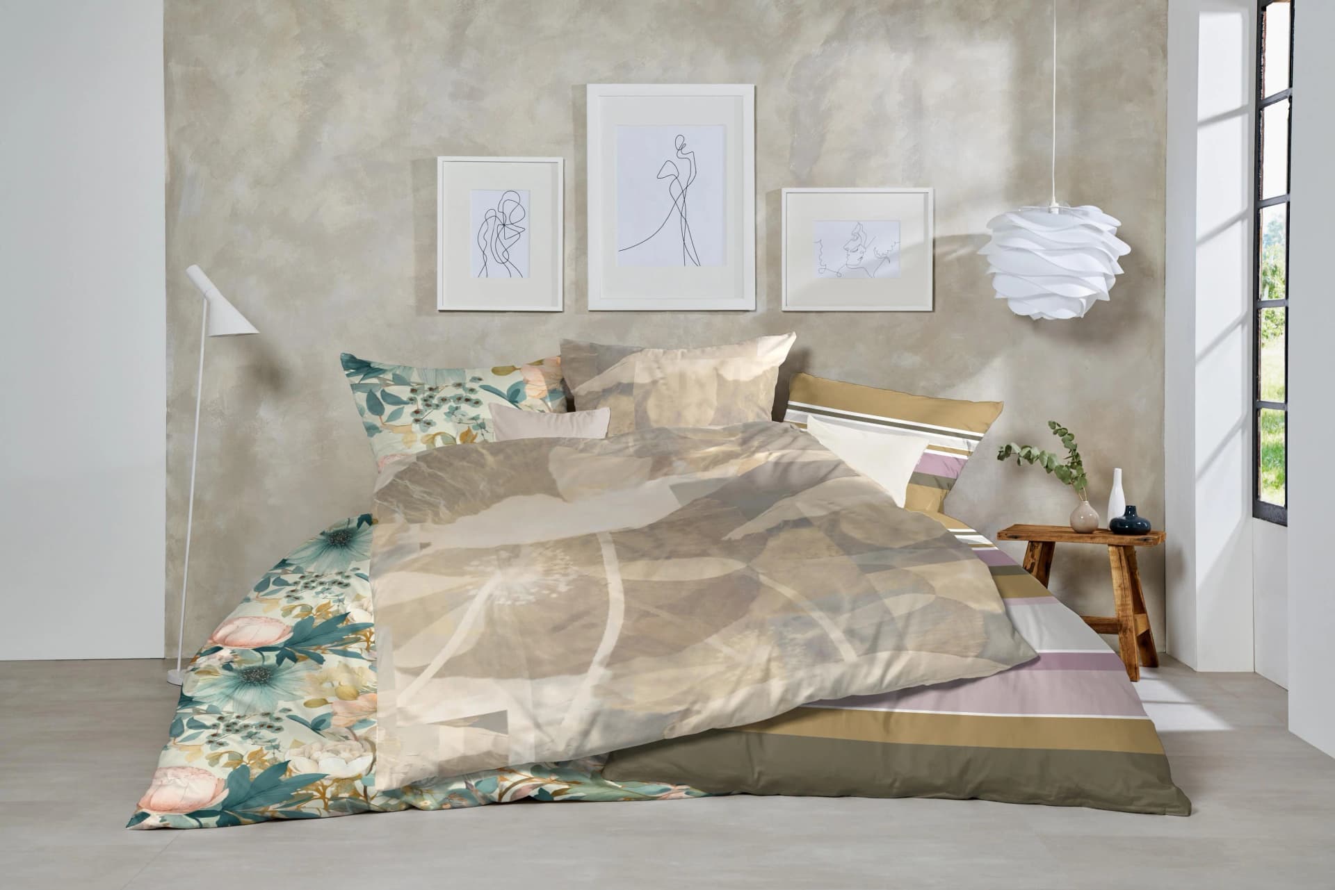 Primera Feinbiber-Bettwäsche Braun Mako-Satin 100% Baumwolle