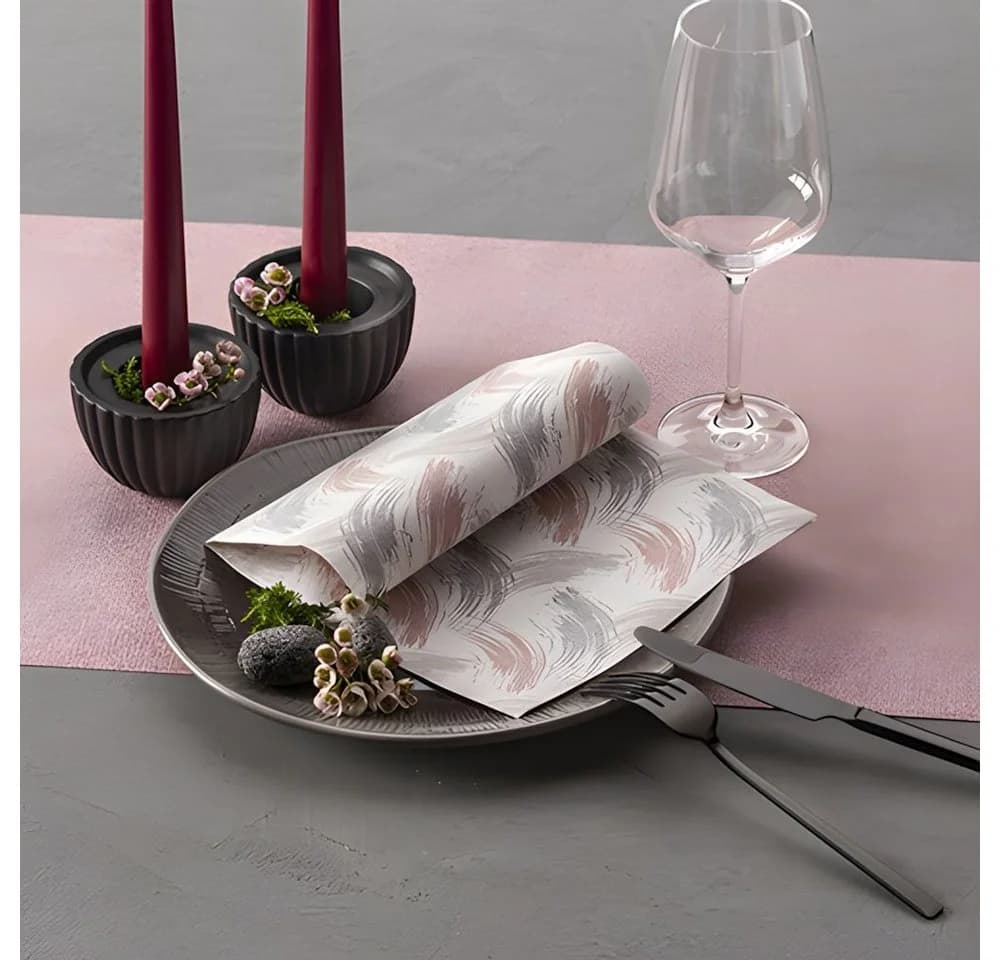 PAPSTAR Tafelkerze Bordeaux 30 Stk