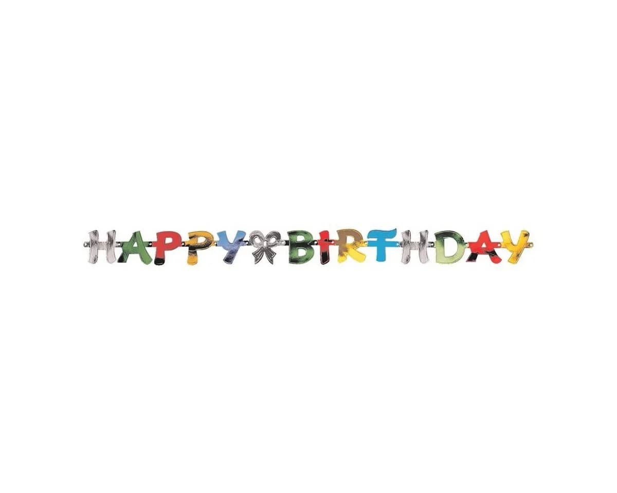 PAPSTAR Girlande Happy Birthday 1,4 m