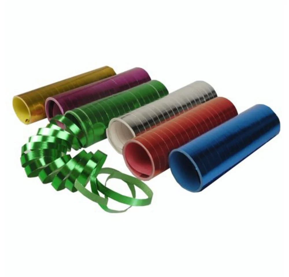 PAPSTAR Luftschlange Metallic 4m Bunt Sortiert