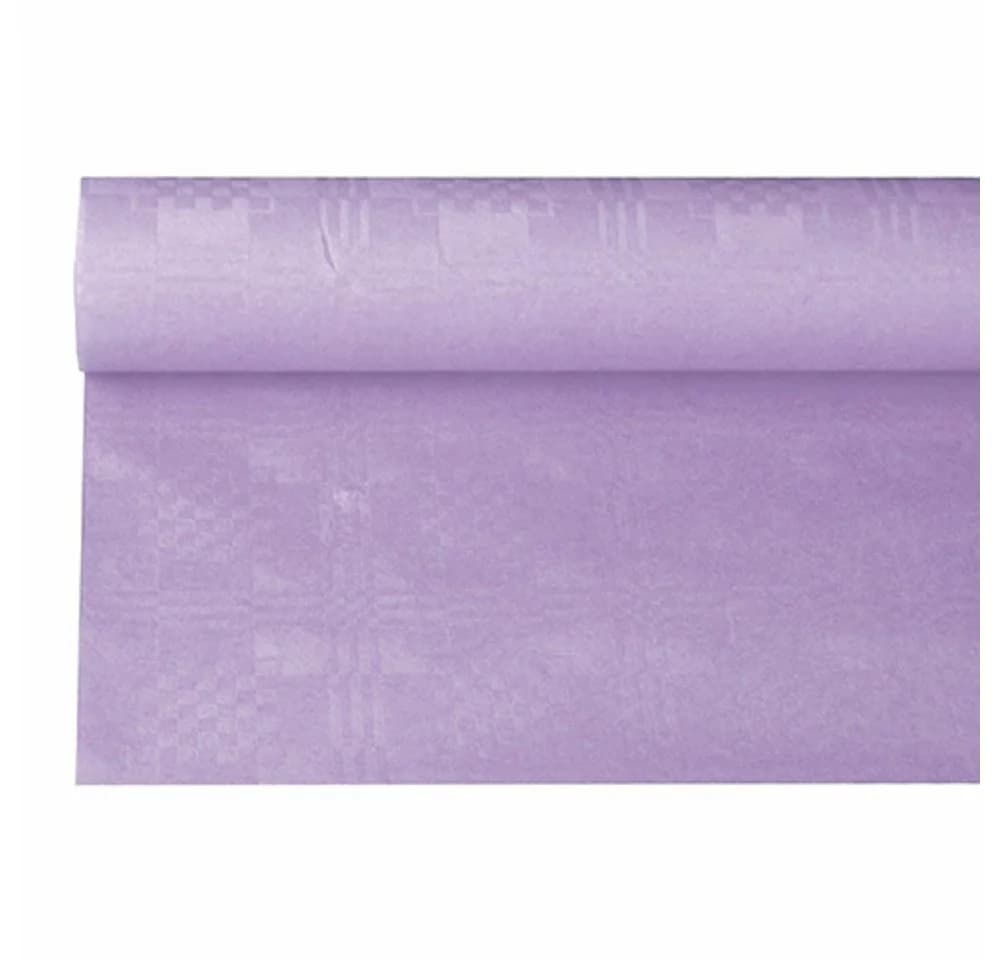 PAPSTAR Papiertischtuch mit Damastprägung Lila 6m x 1,2m