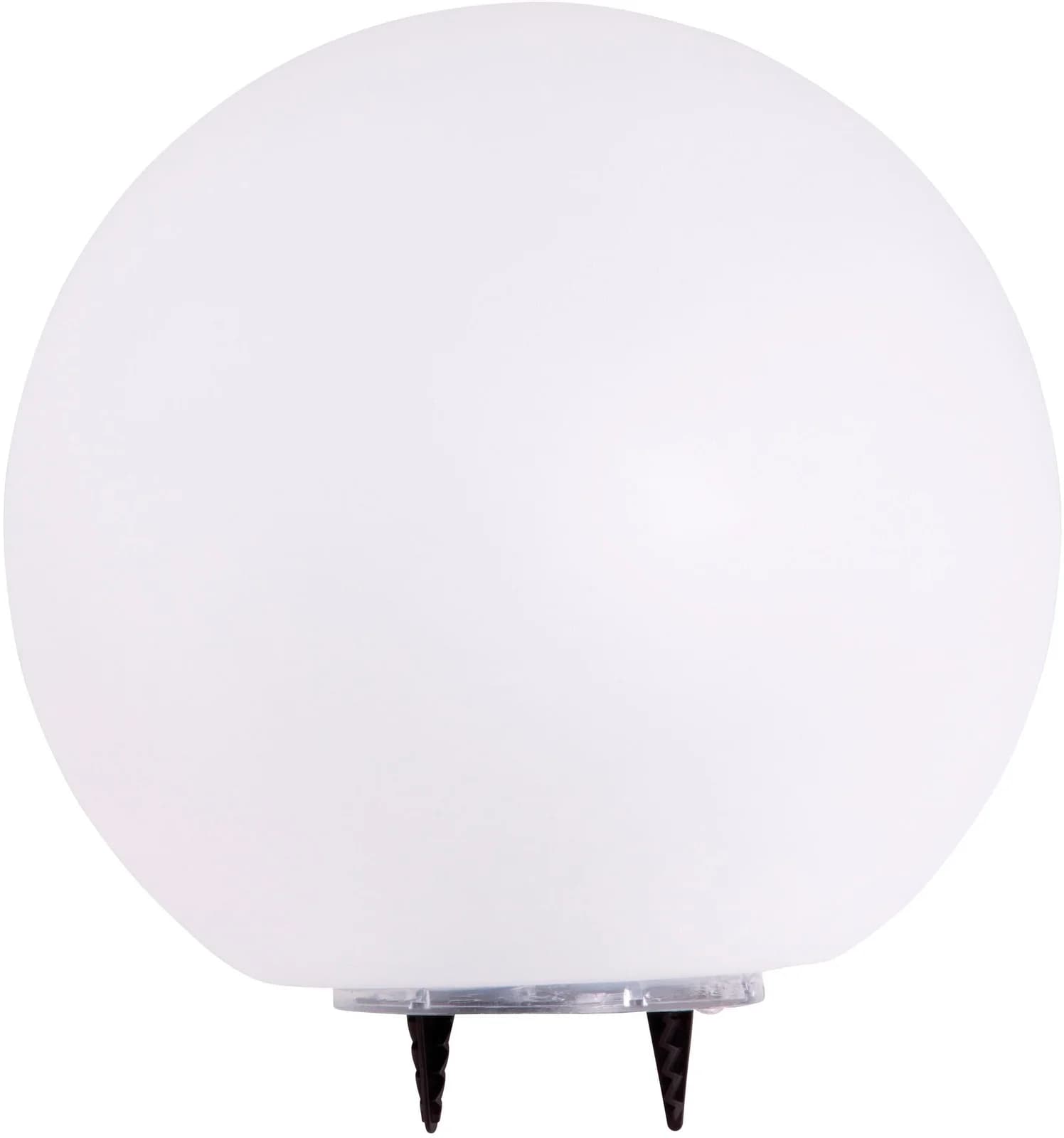 HEITRONIC LED Kugelleuchte Boule Weiß Solar Gartenleuchte