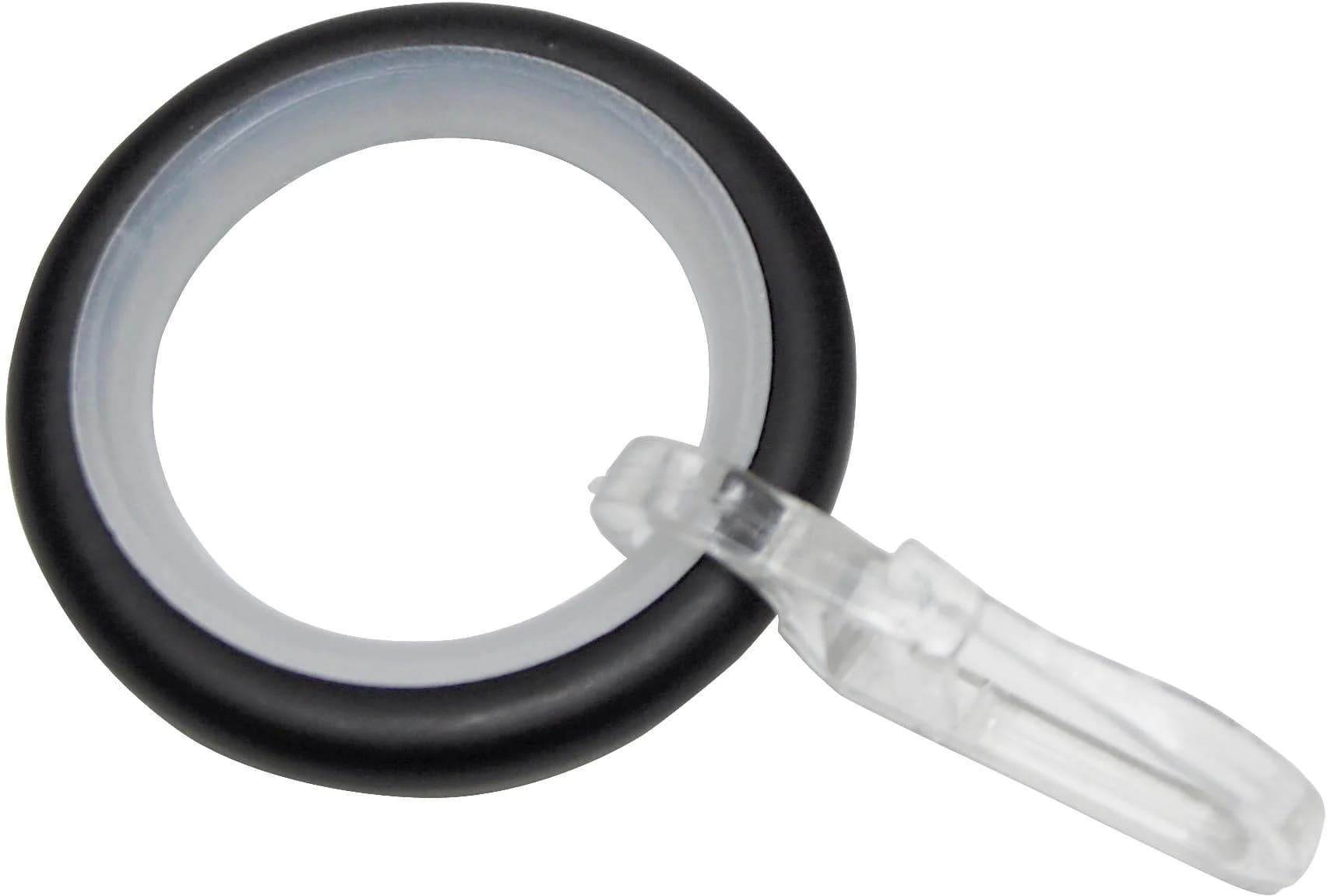 Gardinia Gardinenring Memphis Schwarz 10 Stk. Metall Ø 16 mm