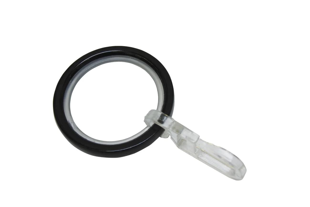 Gardinenring GARDINIA Chicago Gr. 1 Schwarz Metall Ø 2cm