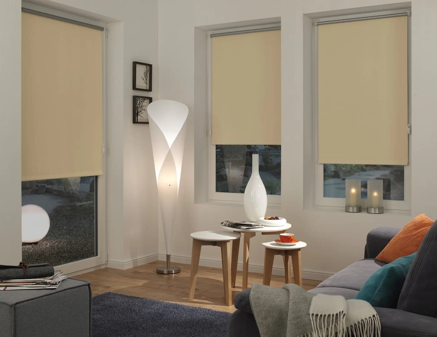 Gardinia EASYFIX Rollo Thermo Beige Verdunkelnd Klemmfix