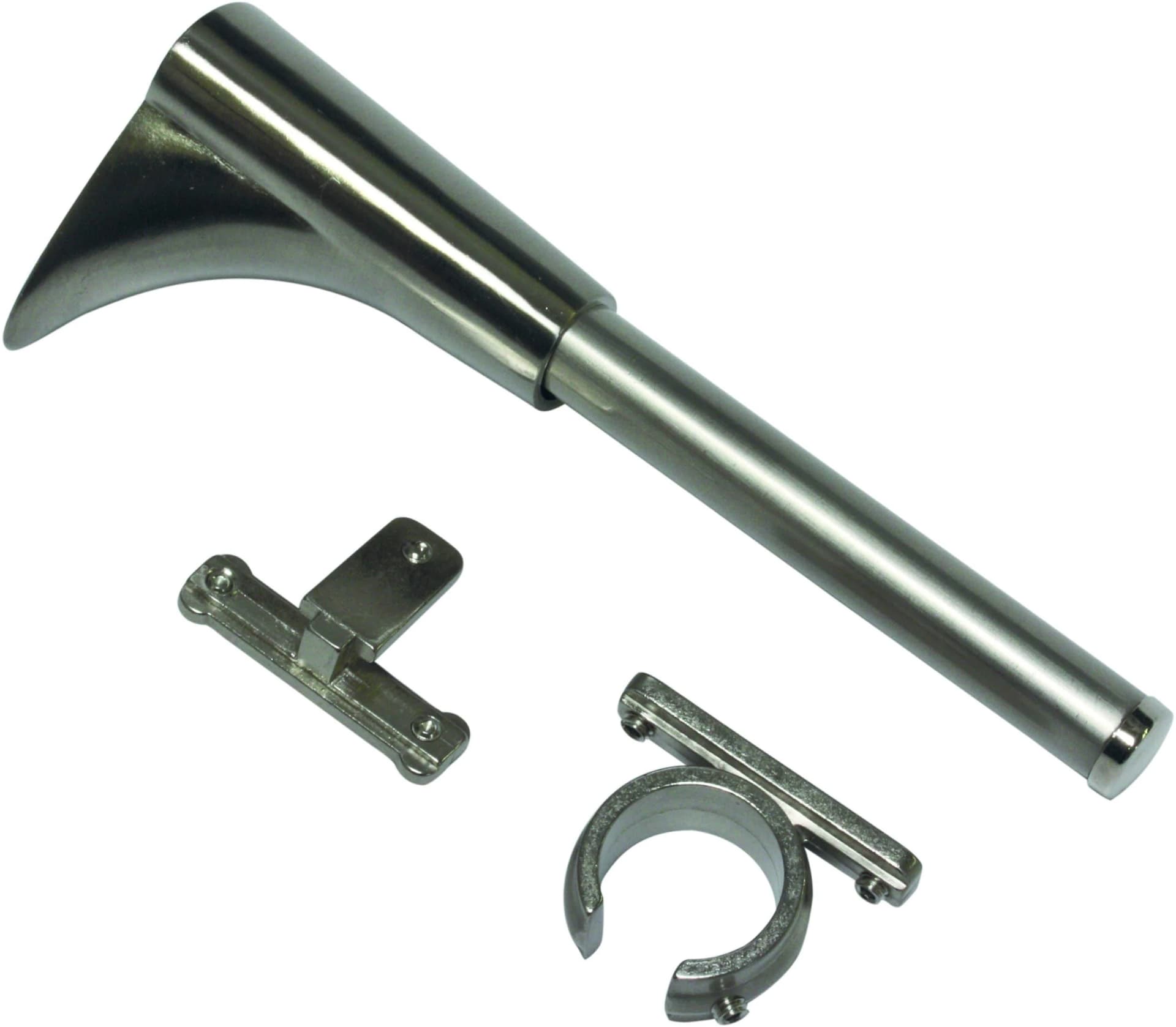 Gardinia Memphis Träger Silber Edelstahlfarben Gardinenstangenhalterung 16 mm