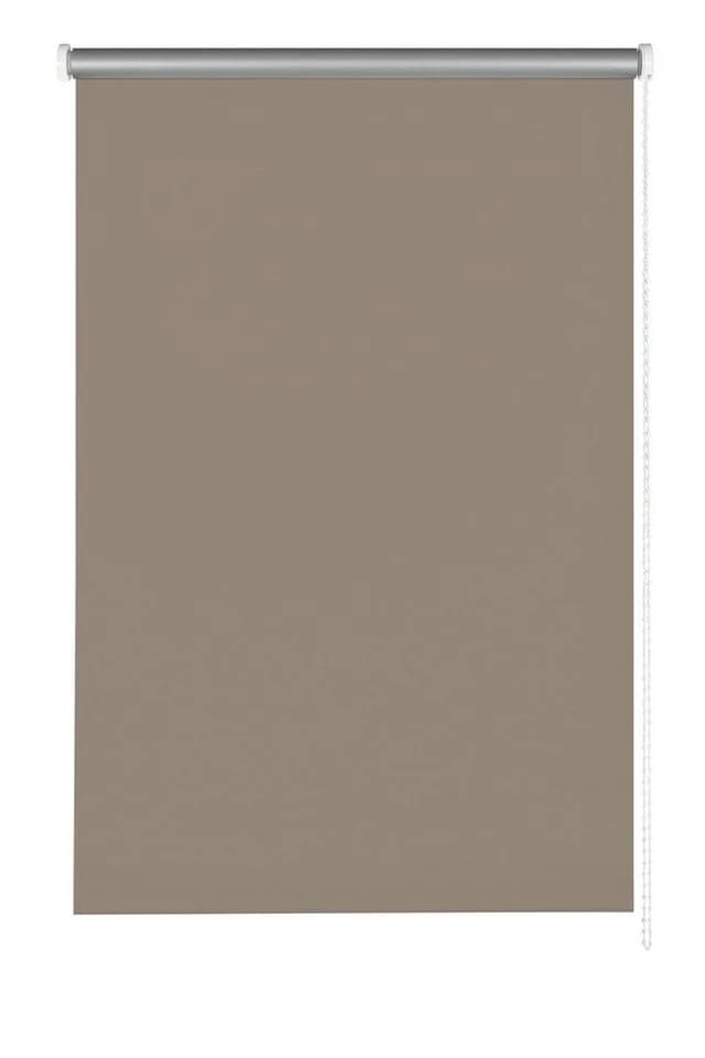GARDINIA Seitenzugrollo Thermo energiesparend Grau Taupe