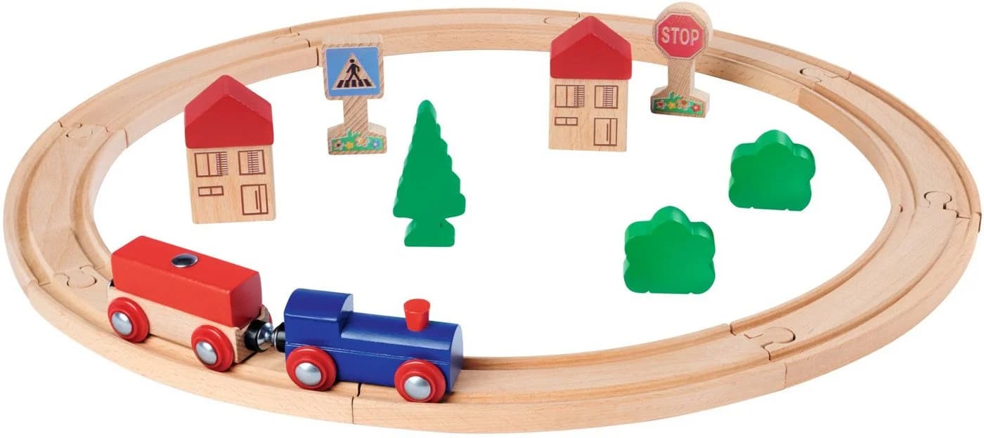 Eichhorn Spielzeug-Eisenbahn Kreis 20-tlg. FSC® Holz