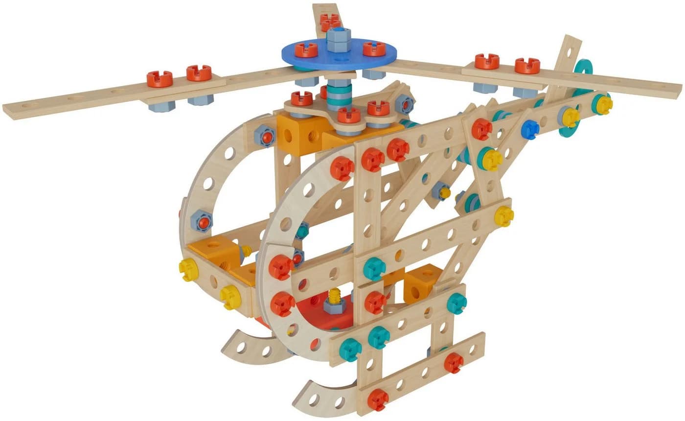 Eichhorn Constructor Helicopter 209 Teile Konstruktionsspielsteine Bunt