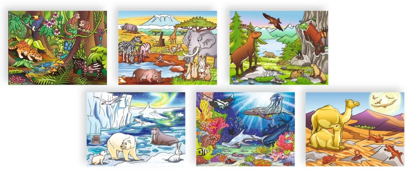 Eichhorn Puzzle 12 Teile Kinder Würfel Holz Tiermotive