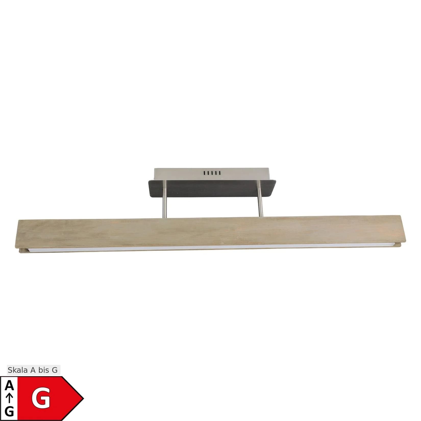 NÄVE LED Deckenleuchte Straight Braun Dimmbar Holzkorpus Esche