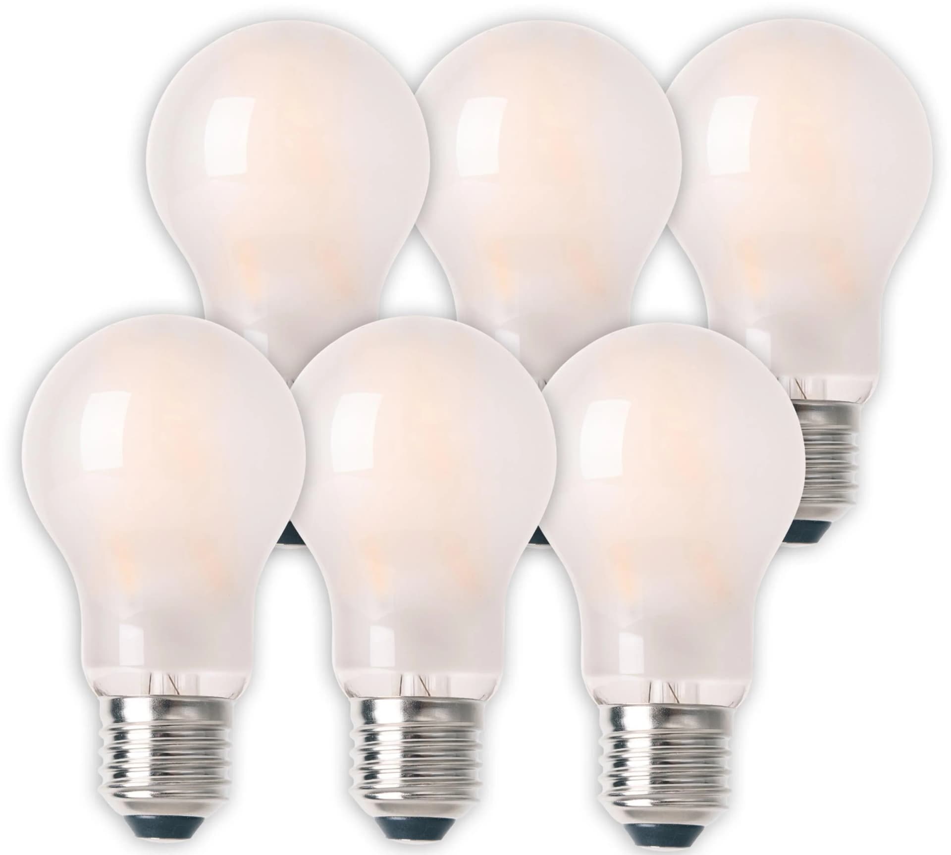 NÄVE LED-Leuchtmittel 6er Set E27 Warmweiß Globe