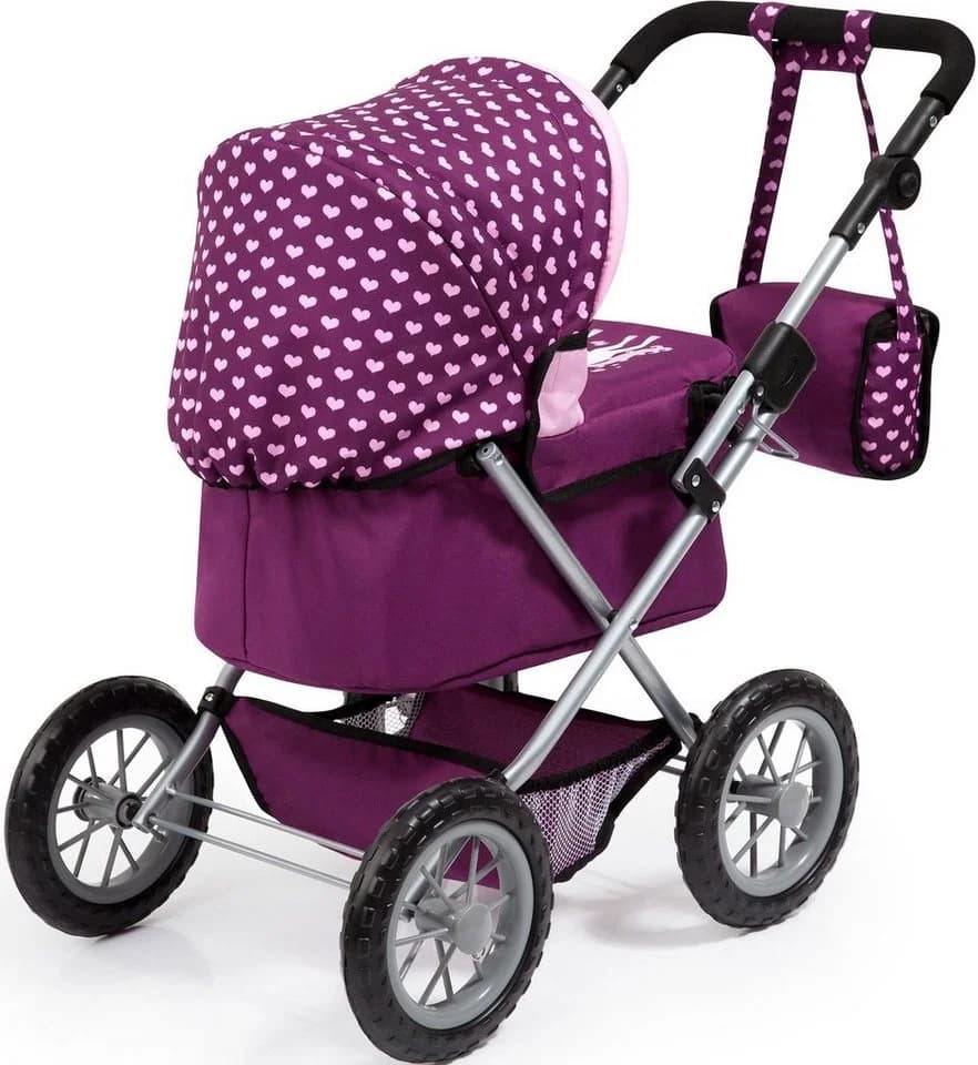 Bayer Puppenwagen Trendy Pflaume mit Wickeltasche