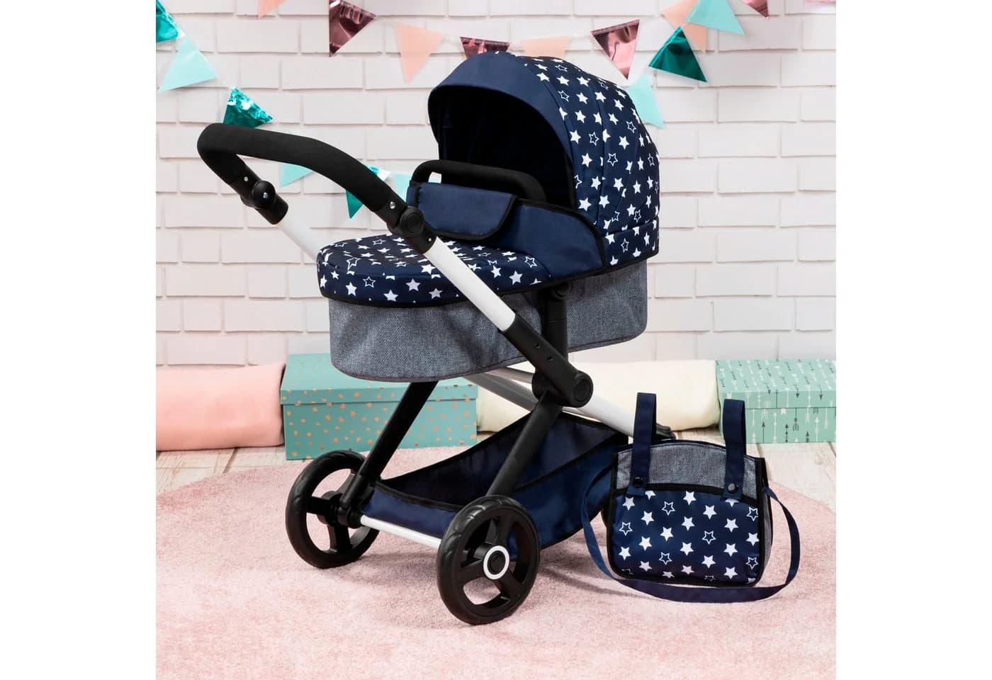 Bayer Kombi-Puppenwagen Xeo Blau