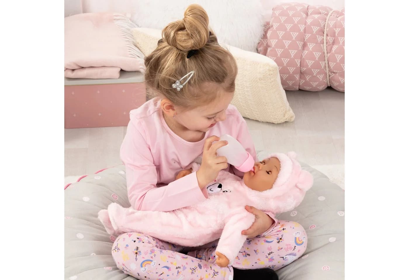 Babypuppe BAYER Piccolina MagicTears rosa mit echten Tränen
