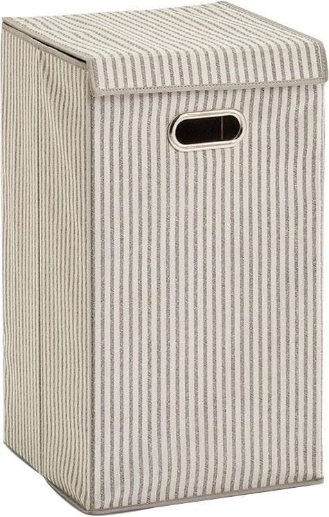 ZELLER PRESENT Wäschesortierer Stripes Beige Polypropylen
