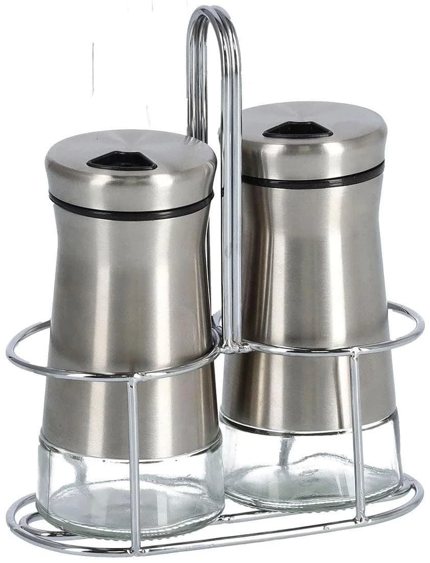 ZELLER PRESENT Salz- und Pfefferstreuer Silber Edelstahl