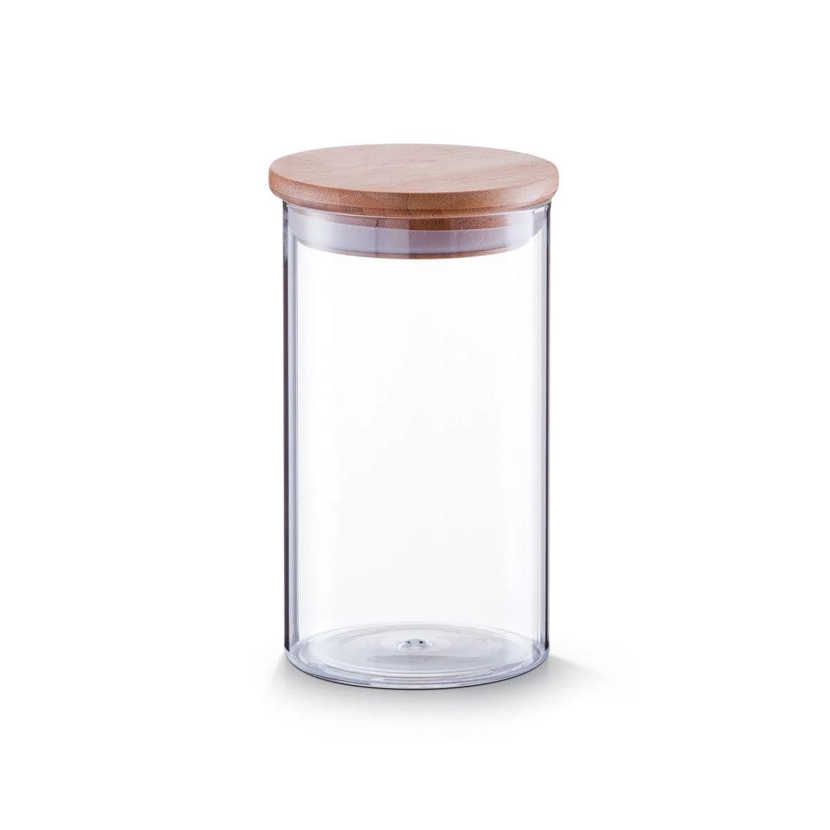 Zeller Vorratsglas mit Bambusdeckel 1000 ml Transparent