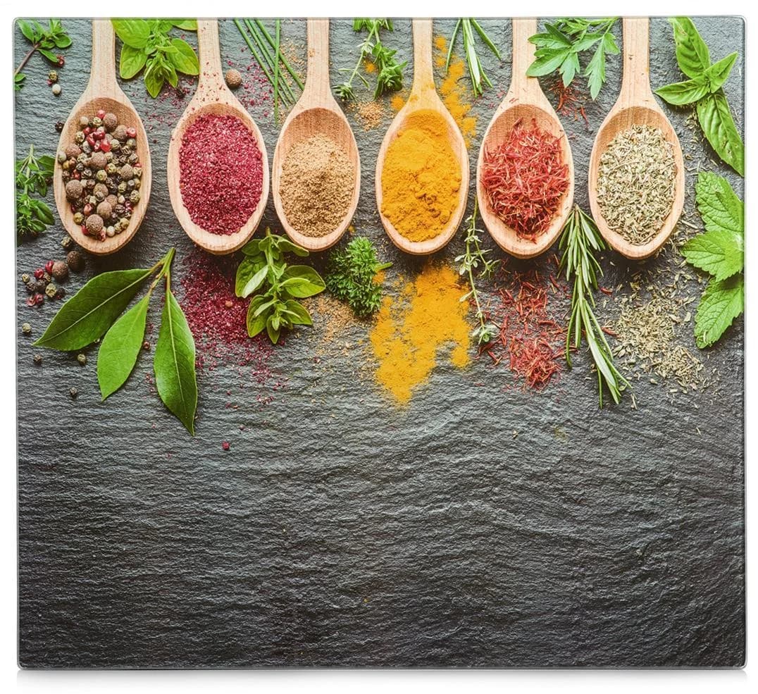 ZELLER PRESENT "SPICES" Herd-Abdeckplatte Bunt ESG-Sicherheitsglas