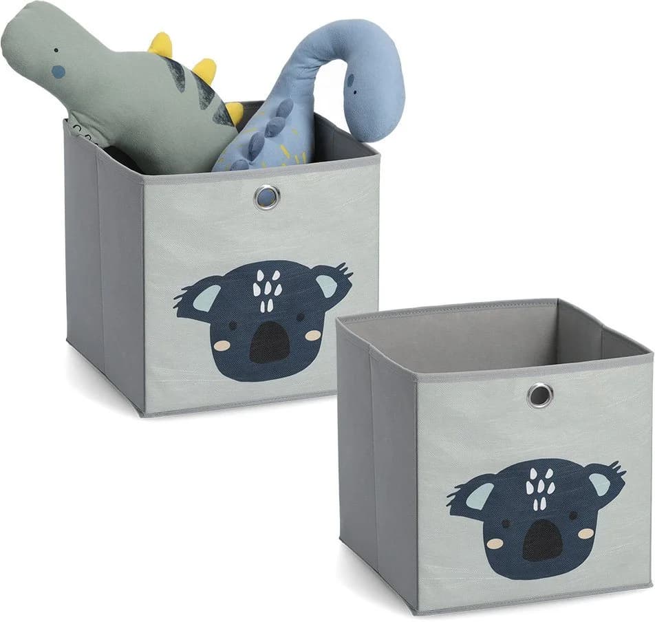 Zeller Present Organizer Aufbewahrungsbox Koala Grau 28cm Vlies