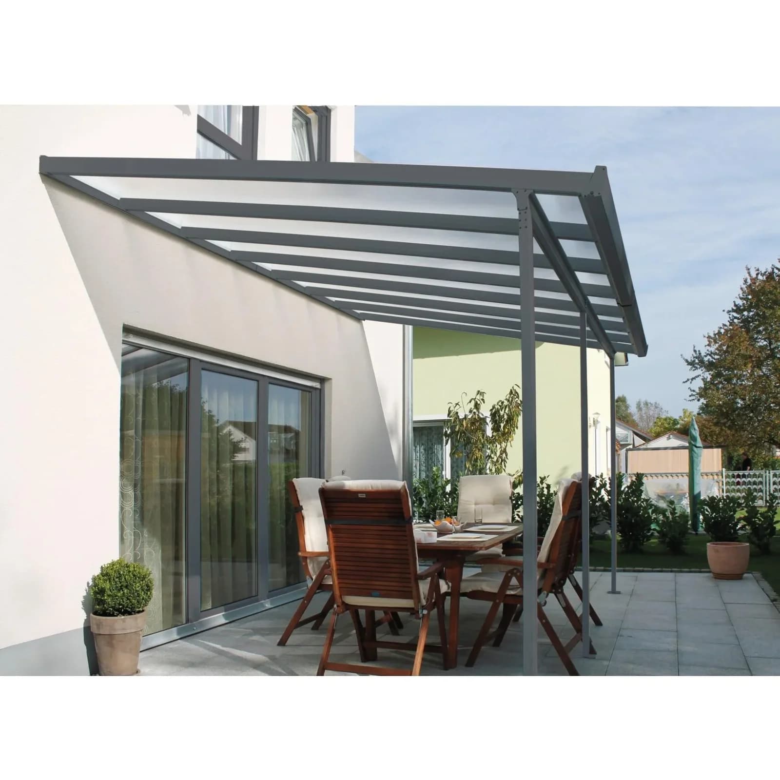 Gutta Terrassenüberdachung Anthrazit 546 x 306 cm
